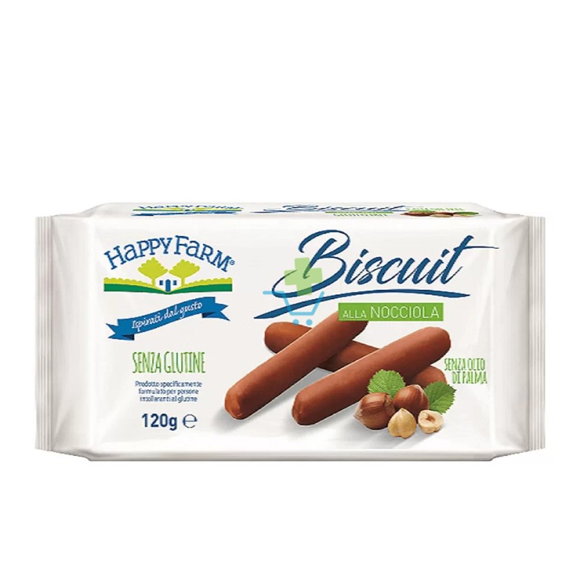 Happy Farm Happy Farm Bisc Nocciola 120g