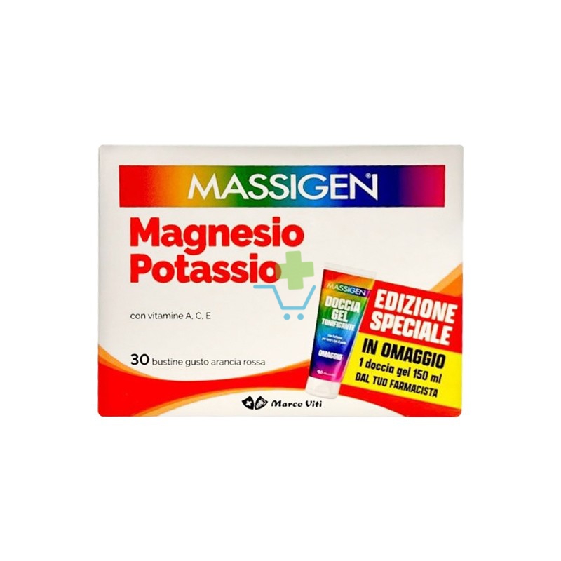 Massigen Magnesio K 30bust Edizione Speciale Gel Doccia in Omaggio
