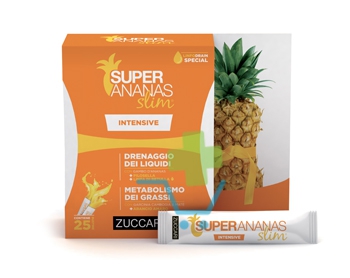 Zuccari Linea Drenante Super Ananas Slim Intensive Soluzione Fluida 25 Bustine