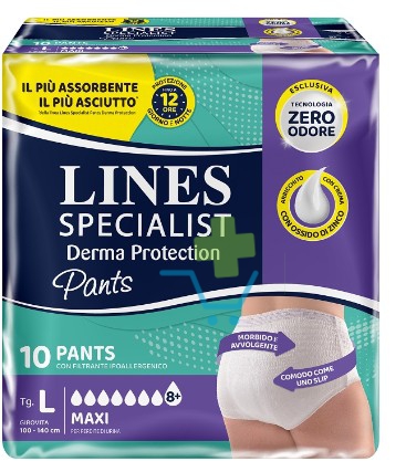 Fater Lines Specialist Derma Protection Mutandine Assorbenti Unisex Maxi L10p