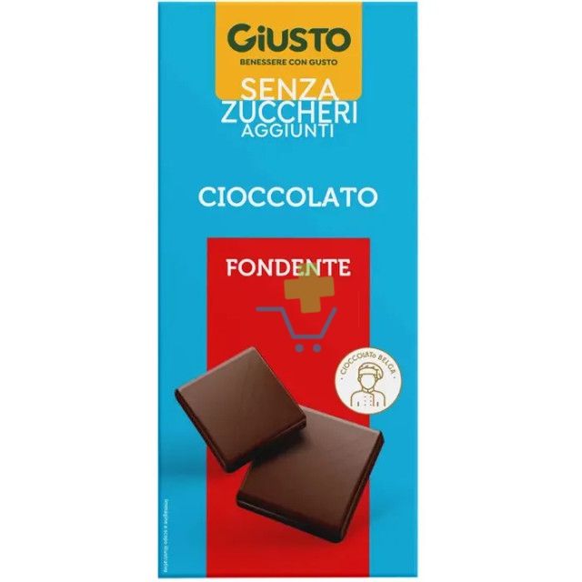 Giusto S/zucchero Cioccolato Fondente 85g