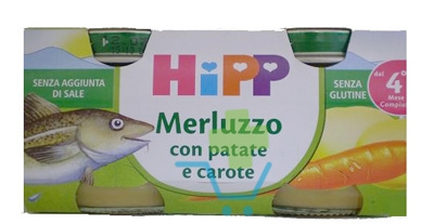 Hipp Bio Omogeneizzato Merluzzo-Verdure mesi 4+