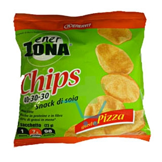 EnerZona Linea Alimentazione Dieta a ZONA Chips 40-30-30 Gusto Pizza