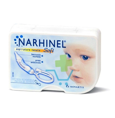 Narhinel Linea Pulizia Salute del Naso Aspiratore Muco Nasale + 2 Ricambi Soft