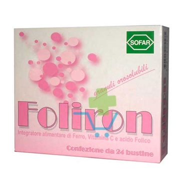 Sofar Linea Vitamine e Minerali Foliron Integratore Alimentare 24 Buste