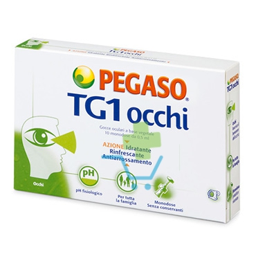 Pegaso Linea Salute degli Occhi TG1 Occhi Collirio Rinfrescante Monodose 10Fiale