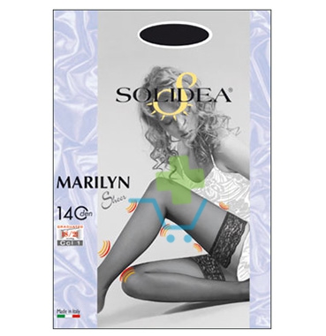 Solidea Linea Preventiva Marilyn Calza Autoreggente 140 Den Graduata 2-M Glac