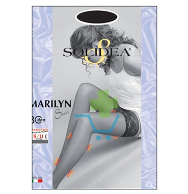 Solidea Linea Preventiva Marilyn Calza Autoreggente 30 Den Graduata 3-ML Nero