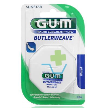 GUM Linea Igiene Dentale Quotidiana Butlerweave Filo Interdentale Cerato 1155
