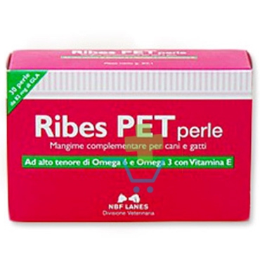 N.B.F. Lanes Linea Animali Domestici Ribes Pet Integratore Cani e Gatti 30 Perle
