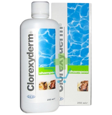 ICF Farmaceutici Linea Animali Domestici Clorexyderm 4% Shampoo Cani Gatti 250ml