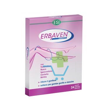 Esi Linea Benessere Gambe e Microcircolo Erbaven Sollievo Stanchezza 24 Cerotti