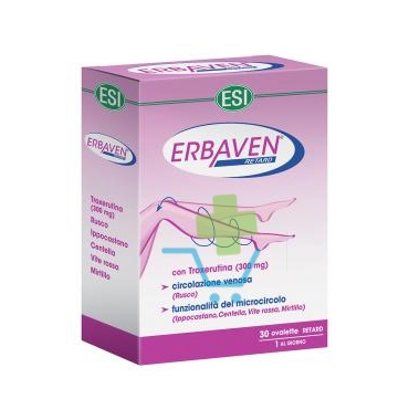 Esi Linea Benessere Gambe e Microcircolo Erbaven Retard Integratore 30 Ovalette