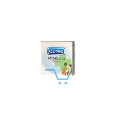 Durex Linea Classica Settebello Cassico Condom Confezione con 3 Profilattici