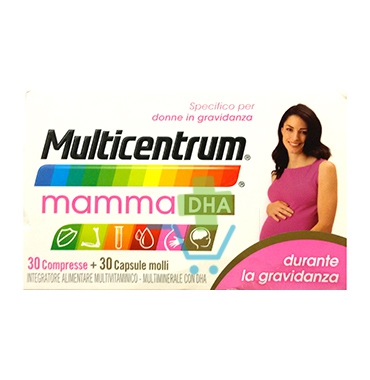 Multicentrum Linea Gravidanza Mamma DHA Integratore Alimentare 30+30