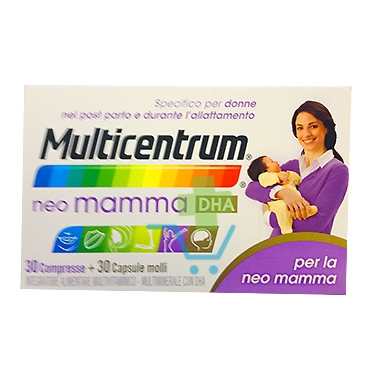 Multicentrum Linea Gravidanza Neo Mamma DHA Integratore Alimentare 30+30