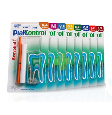Plakkontrol Linea Igiene Interdentale Quotidiana 10 Scovolini no Manico 0,7 mm