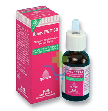 N.B.F. Lanes Linea Animali Domestici Ribes Pet 80 Integratore Cani Gatti Gocce