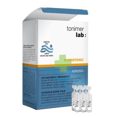 Ganassini Linea Tonimer Lab Hypertonic Soluzione Aerosol 18 Fiale 3 ml