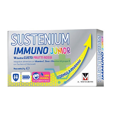 Menarini Linea Sustenium Immuno Junior Integratore Alimentare 14 Buste Frutti Ro