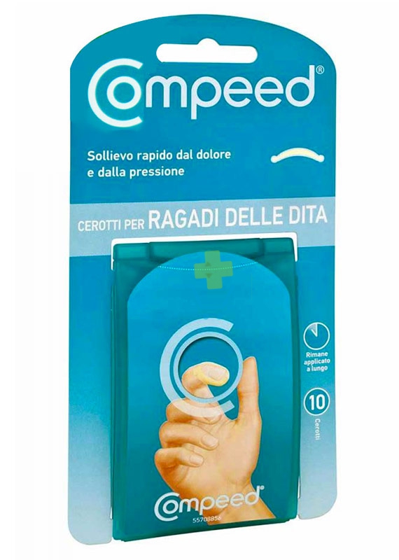 Compeed Linea Cura delle Mani e dei Piedi Cerotti Ragadi Dita Mani 10 Unit