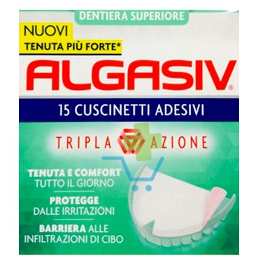 Combe Linea Protesi Dentali Algasiv 15 Cuscinetti Adesivi Protesi Superiore
