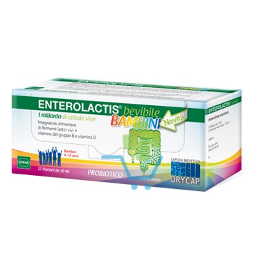 Sofar Linea Intestino Sano Enterolactis Bambini Integratore Fermenti 12 Fiale
