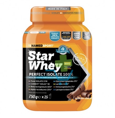 Named Linea Benessere ed Energia Star Whey Proteine Gusto Sublime Chocolat 750 g