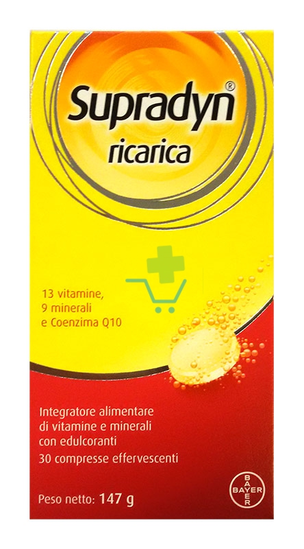 Supradyn Linea Vitamine Minerali Ricarica Integratore 30 Compresse Effervescenti