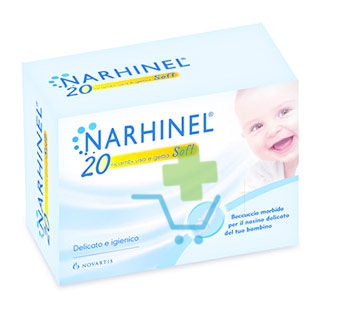 Narhinel Linea Pulizia Salute del Naso 20 Ricambi Soft per Aspiratore Nasale