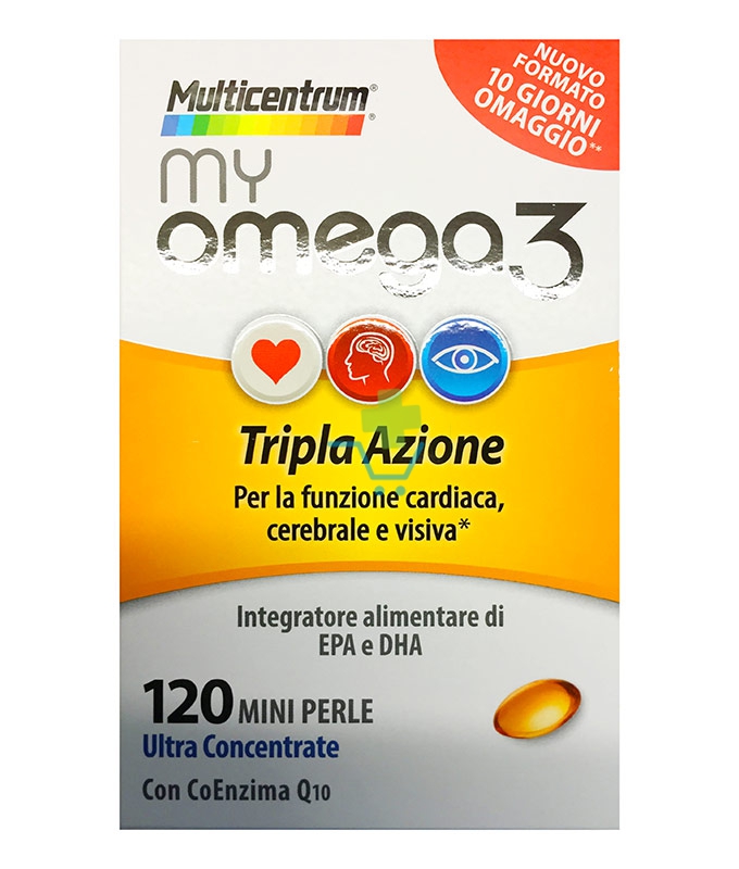 Multicentrum Linea Colesterolo Trigliceridi My Omega3 Integratore 120 Mini Perle