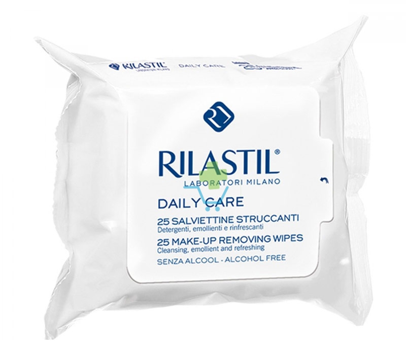 Rilastil Linea Daily Care 50 Salviette Struccanti per Pelli Sensibili e Delicate