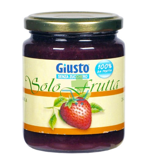 Giusto Linea Senza Zucchero Solo Frutta 100% Marmellata di Fragole 284 g