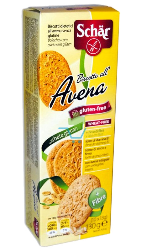 Schar Linea Dolci e Biscotti Avena Biscotti Croccanti senza Glutine 130 g