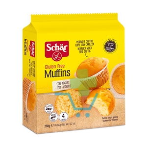 Schar Linea Dolci e Biscotti Muffins Tortine Morbide con Yogurt 260 g