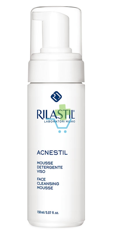 Rilastil Linea Acnestil Mousse Detergente Viso Pelli Grasse e Sensibili 150 ml