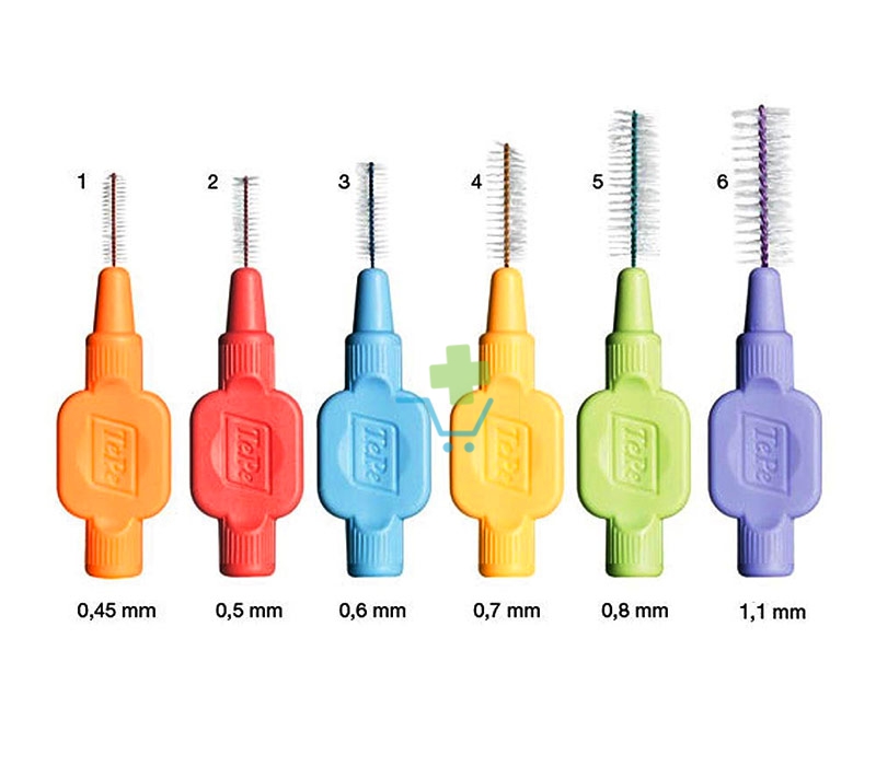 TePe Linea Cura Dentale 6 Scovolini Interdentali Extra Soft Azzurro 0,6 mm