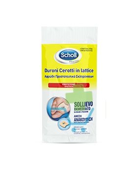 Scholl Linea Dispositivi Medici per Piedi 4 Cerotti Lenitivi Lattice per Duroni