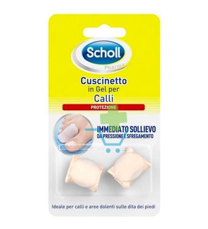 Scholl Linea Dispositivi Medici per Piedi 2 Morbidi Cuscinetti in Gel per Calli