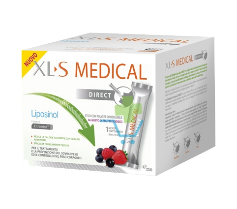 XLS Medical Linea Dispositivi Medici Liposinol Direct Integratore 90 Buste Oro