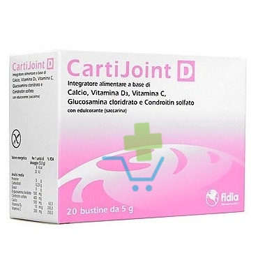 Fidia Linea Articolazioni Sane CartiJoint D 1000 Integratore Alimentare 20 Buste