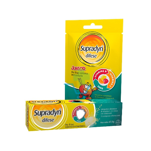 Supradyn Linea Vitamine e Minerali Difese Junior Integratore 25 Caramelle Gommos