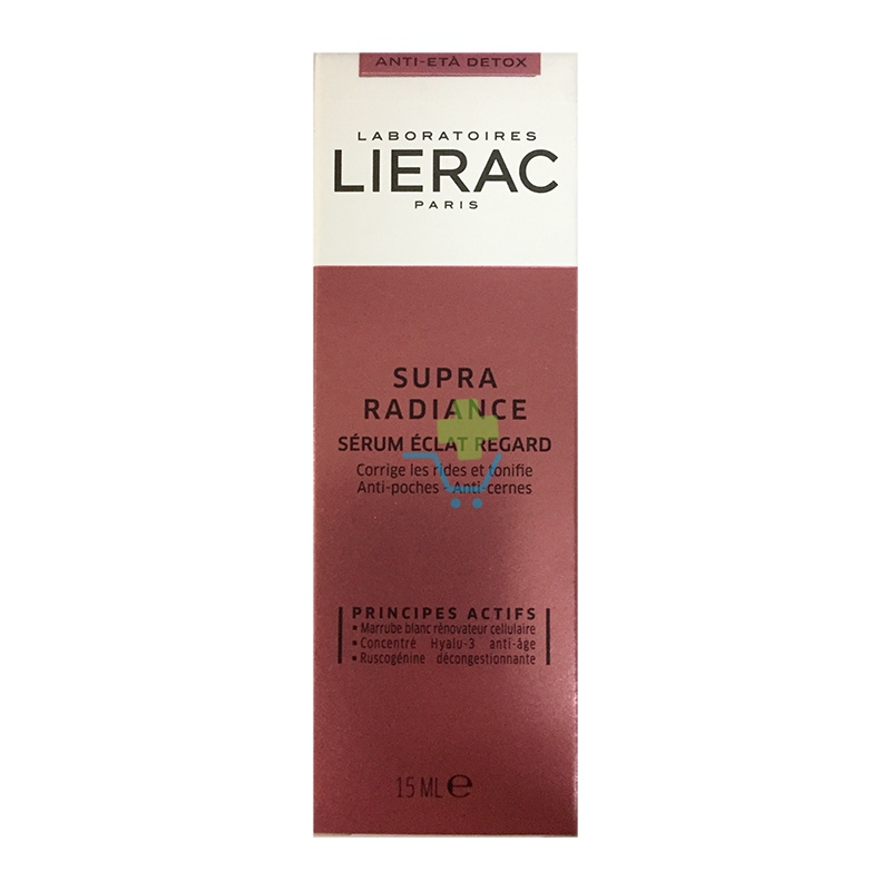 Lierac Linea Supra Radiance Srum clat Regard Siero Borse ed Occhiaie 15 ml