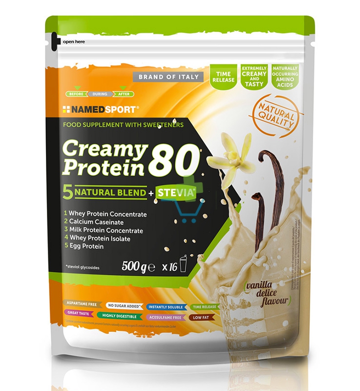Named Sport Linea Integrazione Sportiva Creamy Protein 80 Vanilla Delice 500 g