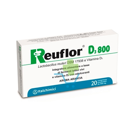 Italchimici Linea Intestino Sano Reuflor D3 800 Integratore 20 Compresse