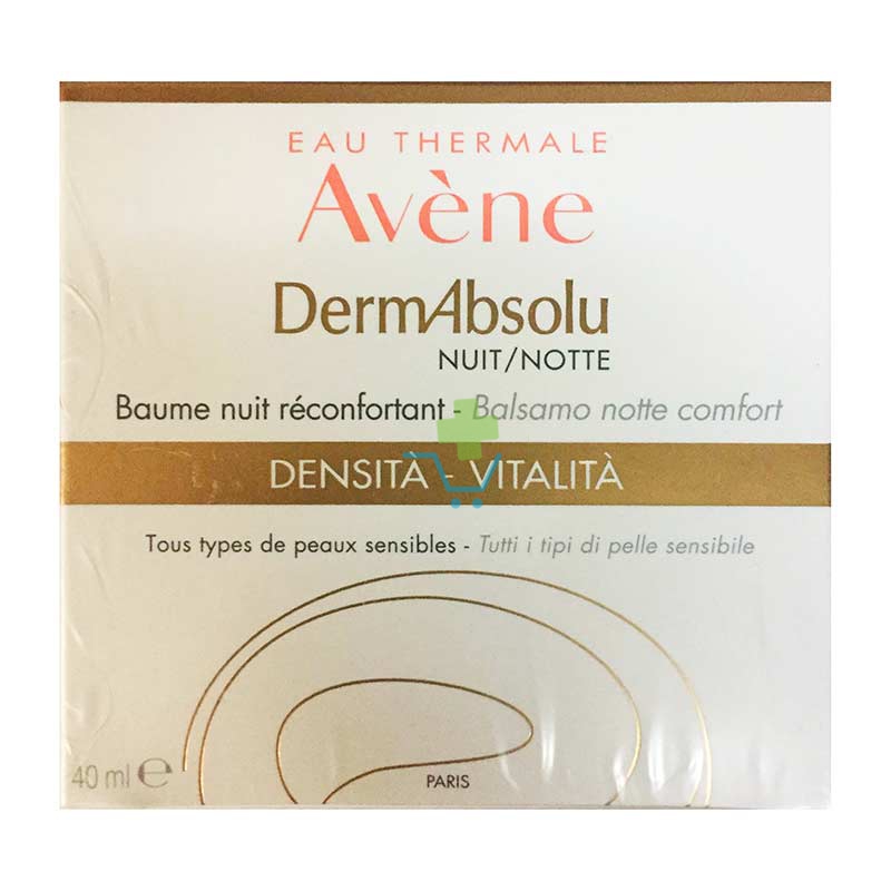Avene Linea DermAbsolu Crema Notte Viso Levigante Lenitivo Antiet 40 ml