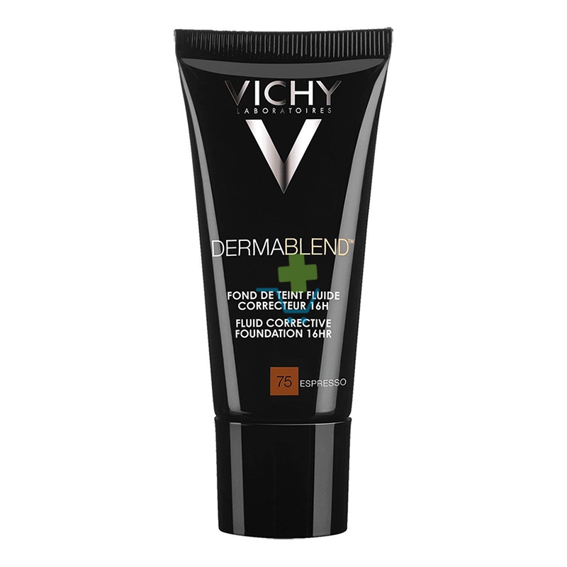 Vichy Make-up Linea Dermablend Fondotinta Correttore Fluido 30 ml 75 Espresso