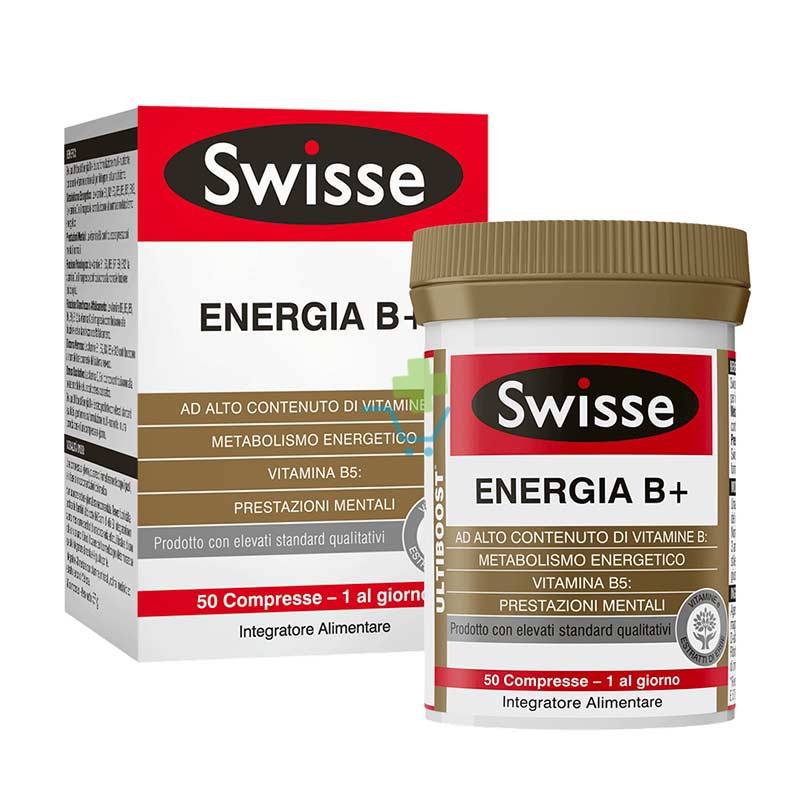 Swisse Linea Vitamine Minerali Energia B+ Integratore Alimentare 50 Compresse