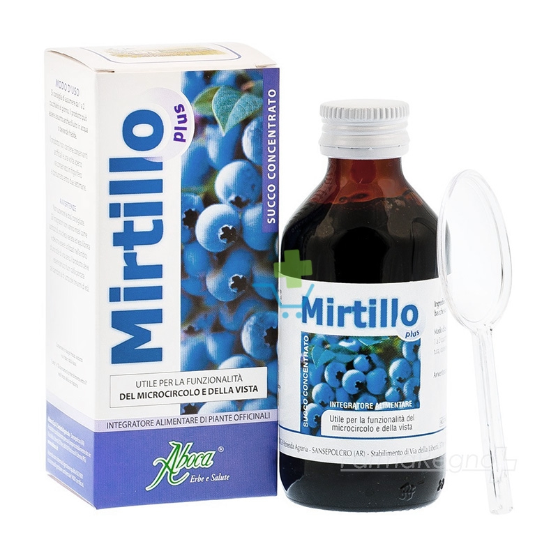 Aboca Linea Vista e Microcircolo Mirtillo Plus Concentrato Integratore 100 ml