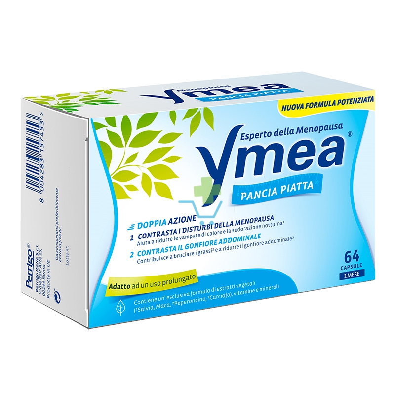 Perrigo Linea Menopausa Ymea Pancia Piatta Integratore Alimentare 64 Capsule